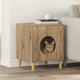 Vidaxxl maison pour chat chêne fabriqué à la main 42,5 x 40 x 53 cm bois d'ingénierie