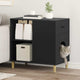 Vidaxx maison pour chat noir 72 x 42,5 x 70 cm en bois travaillé