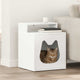 Vidaxx maison pour chat blanc 42,5 x 40 x 53,5 cm bois d'ingénierie