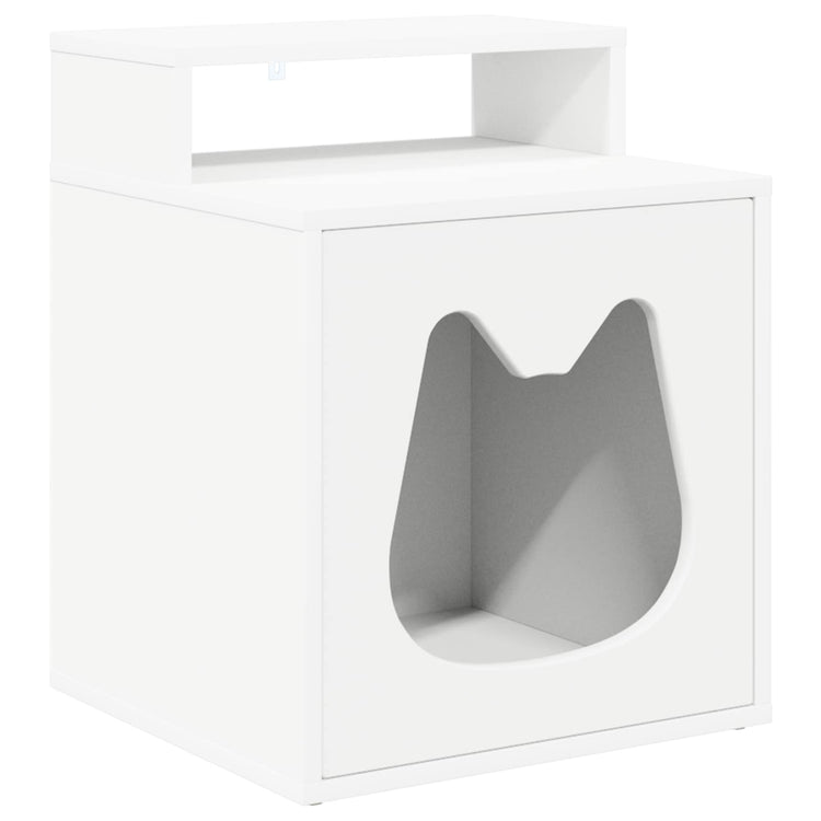 Vidaxx maison pour chat blanc 42,5 x 40 x 53,5 cm bois d'ingénierie