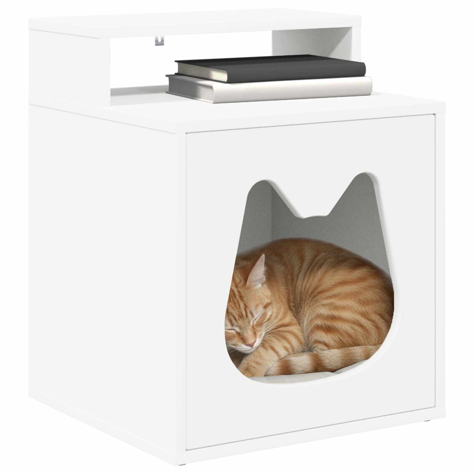 Vidaxx maison pour chat blanc 42,5 x 40 x 53,5 cm bois d'ingénierie
