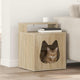 Vidaxl maison pour chat sonoma 42,5 x 40 x 53,5 cm bois travaillé