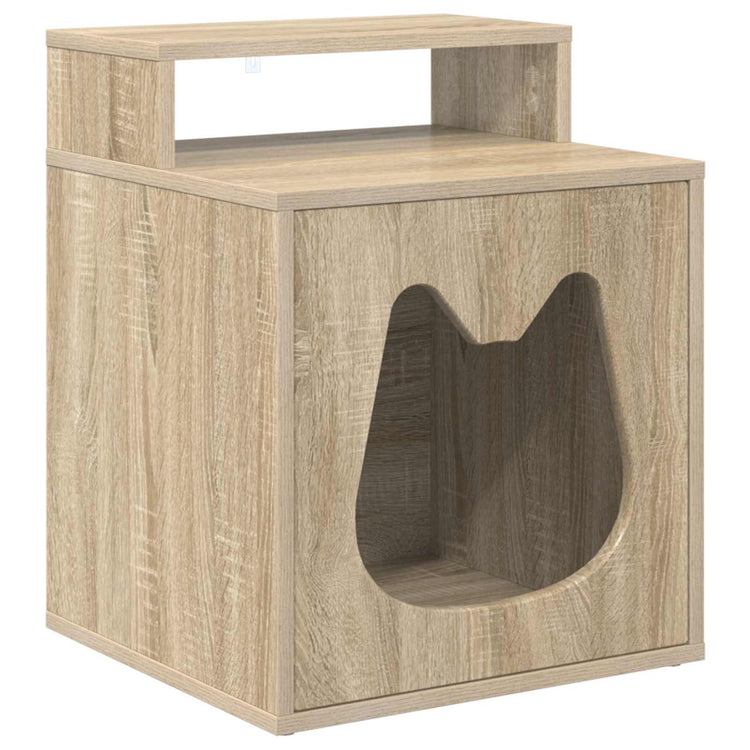Vidaxl maison pour chat sonoma 42,5 x 40 x 53,5 cm bois travaillé