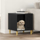 Vidaxxl niche pour chien noir 44 x 42 x 49 cm en bois travaillé