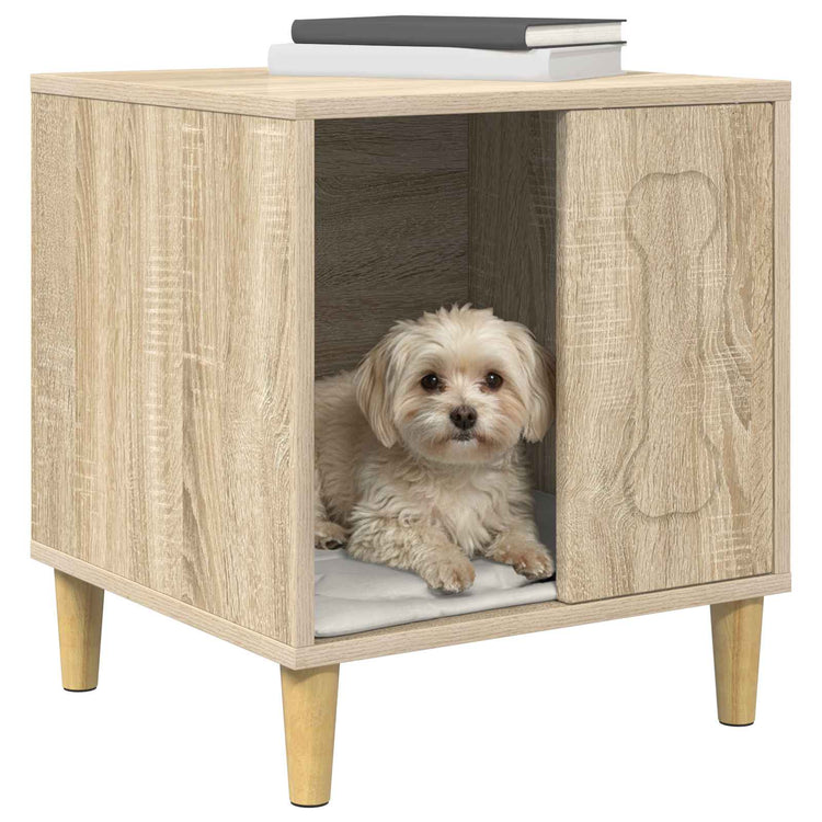 Vidaxl niche pour chien sonoma 44 x 42 x 49 cm en bois travaillé