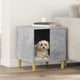 Vidaxxl niche pour chien béton 44 x 42 x 49 cm bois transformé