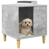 Vidaxxl niche pour chien béton 44 x 42 x 49 cm bois transformé