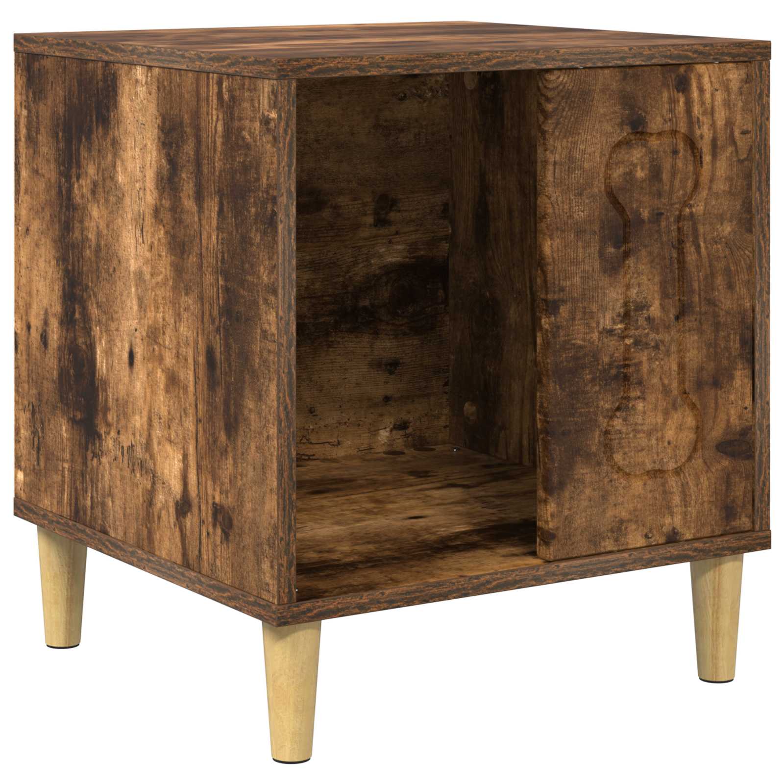 Vidaxxl niche pour chien chêne fumé 44 x 42 x 49 cm bois traité