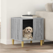 Vidaxxl niche pour chien gris sonoma 44 x 42 x 49 cm bois fini - afbeelding 1