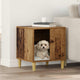 Vidaxxl niche pour chien vieux bois 44 x 42 x 49 cm bois traité