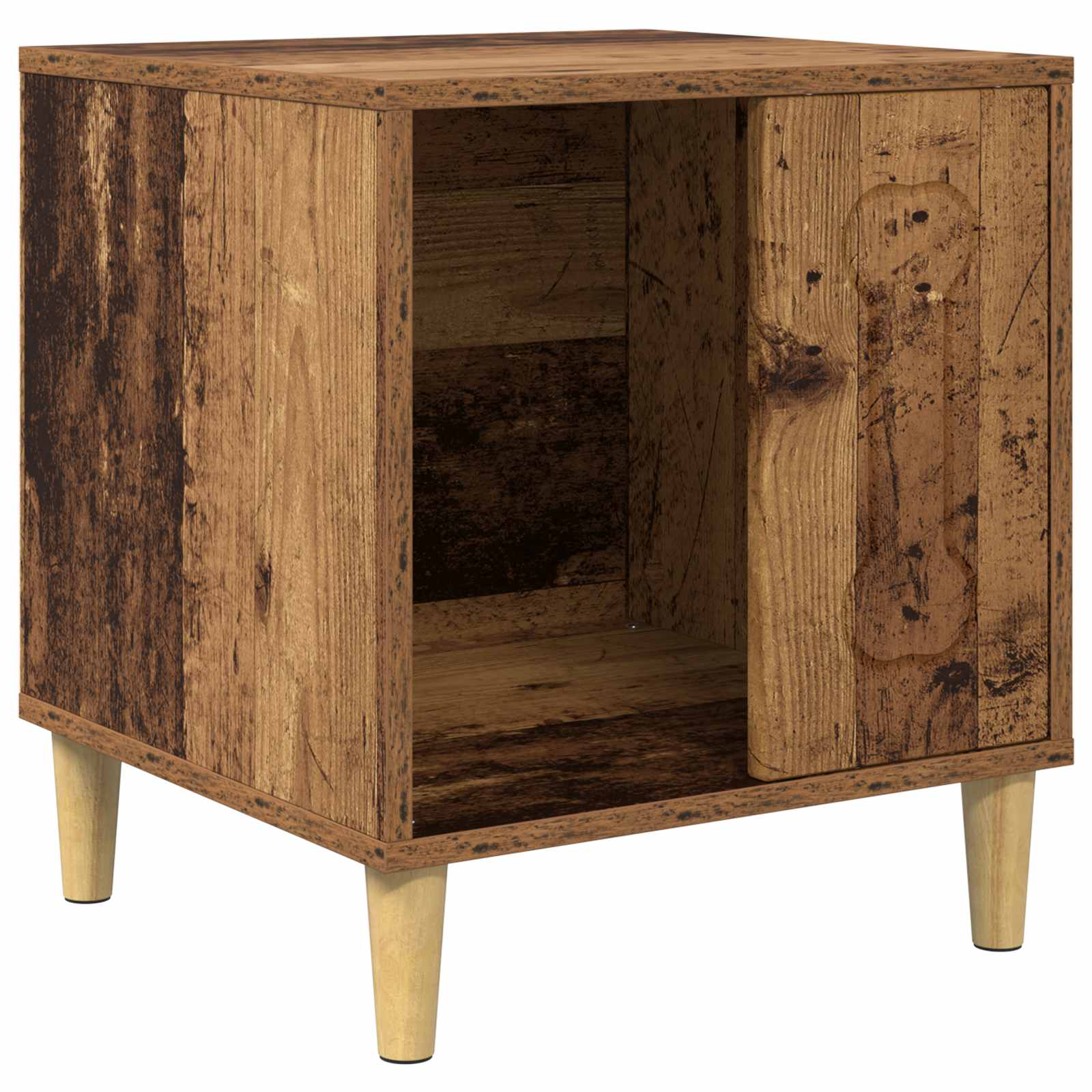 Vidaxxl niche pour chien vieux bois 44 x 42 x 49 cm bois traité