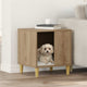 Vidaxxl niche pour chien chêne traditionnel 44 x 42 x 49 cm bois d'ingénierie