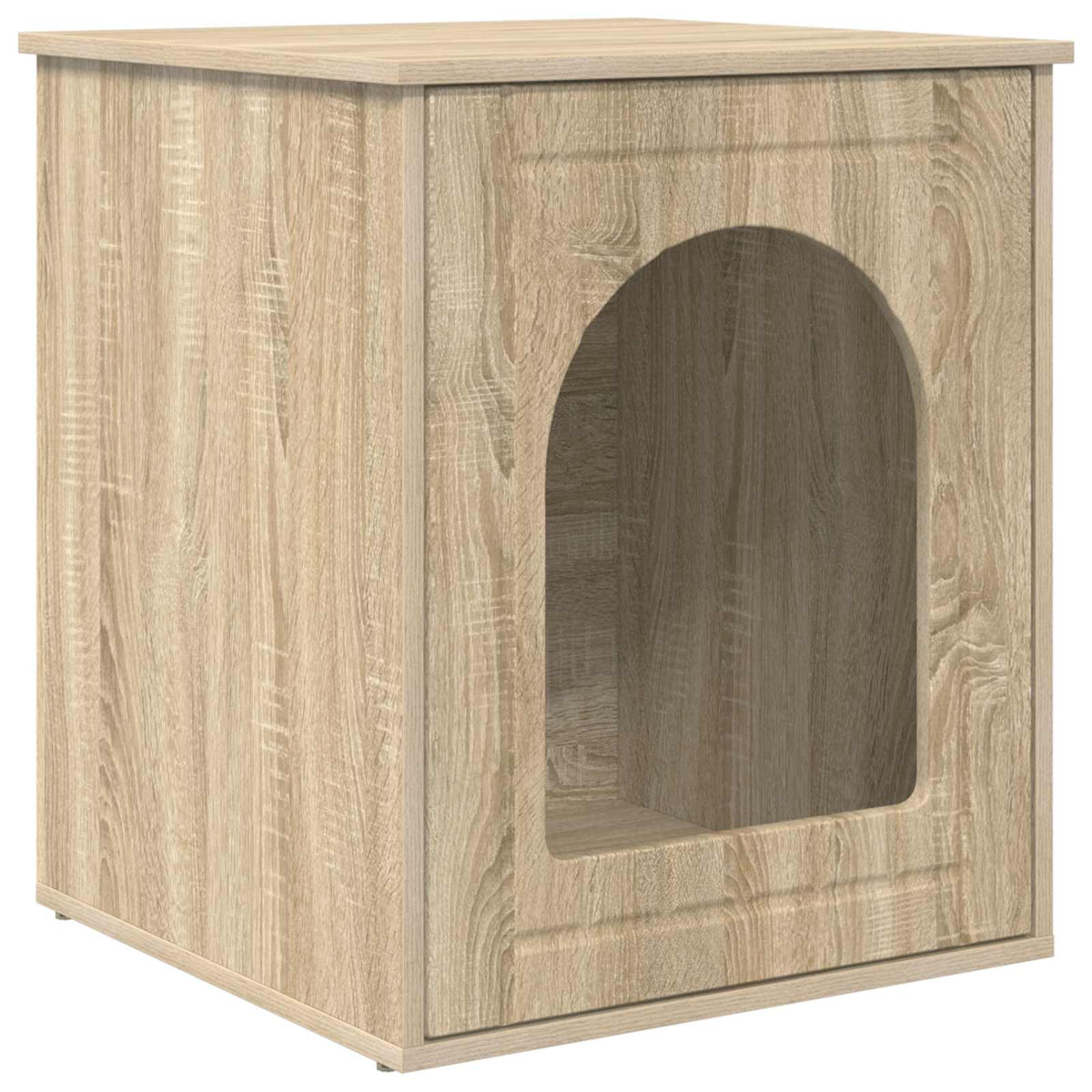 Vidaxl maison pour chat sonoma 53 x 52 x 62 cm bois travaillé