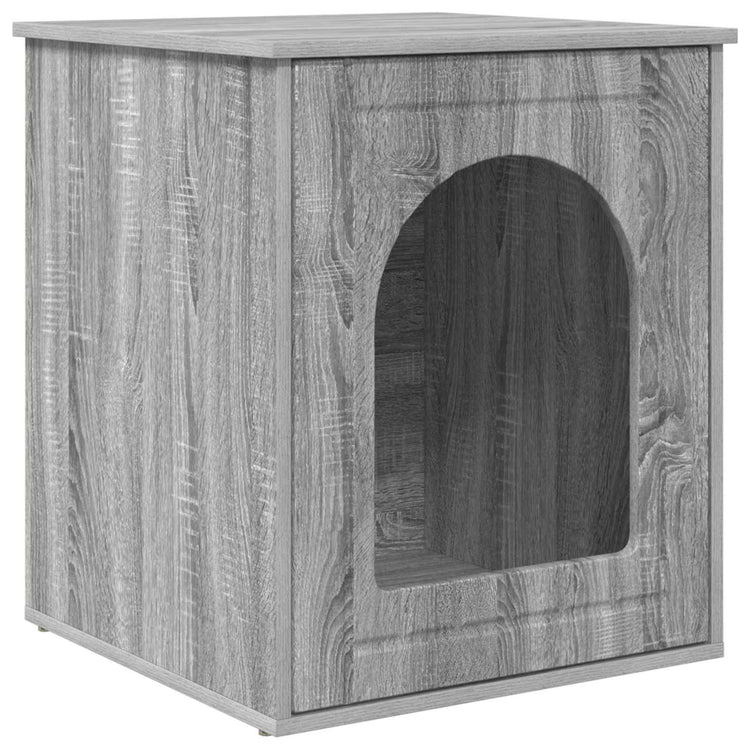 Vidaxl maison pour chat gris sonoma 53 x 52 x 62 cm bois travaillé