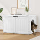 Vidaxl maison pour chat blanc 85 x 55 x 50,5 cm bois d'ingénierie