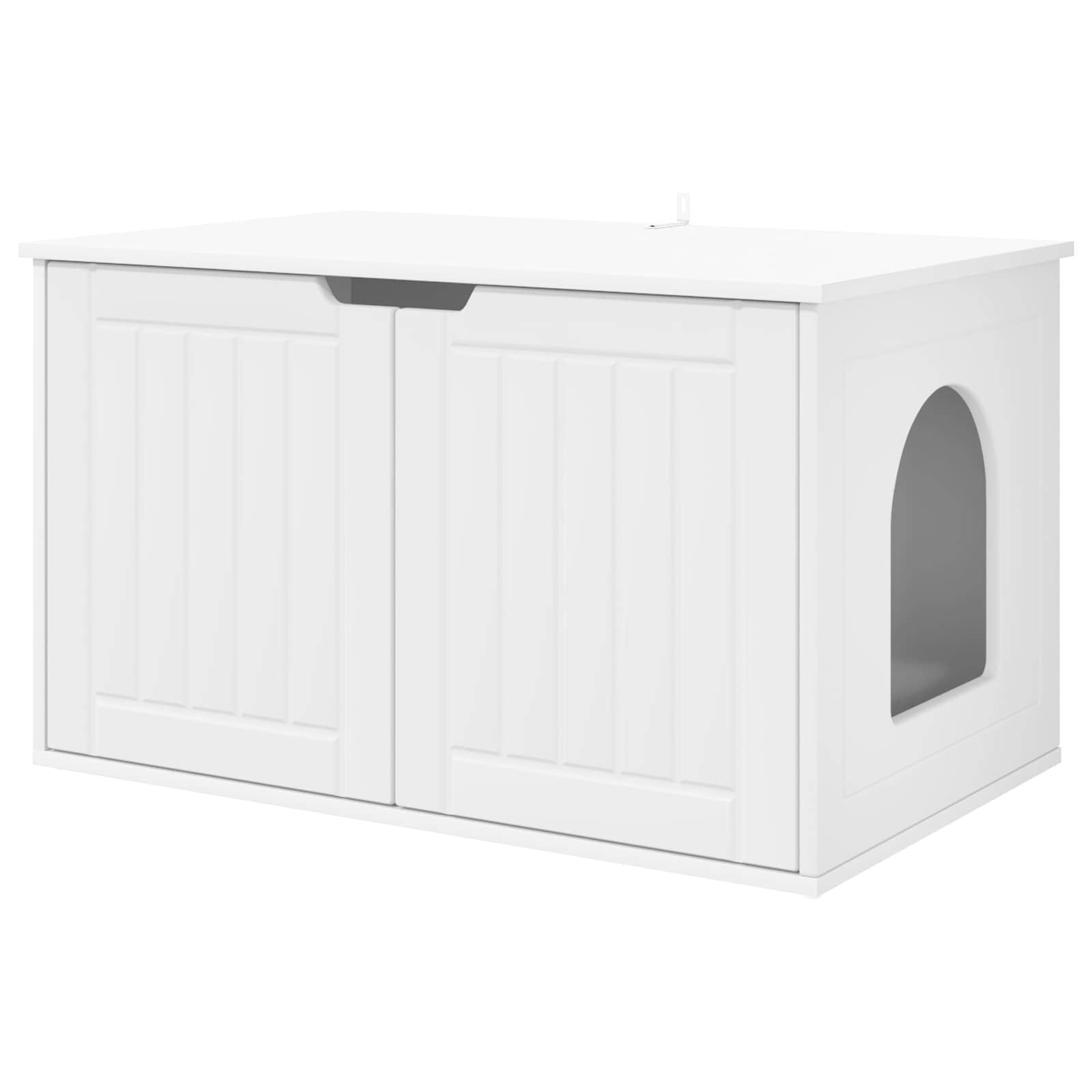 Vidaxl maison pour chat blanc 85 x 55 x 50,5 cm bois d'ingénierie