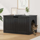 Vidaxxl maison pour chat noir 85 x 55 x 50,5 cm bois traité