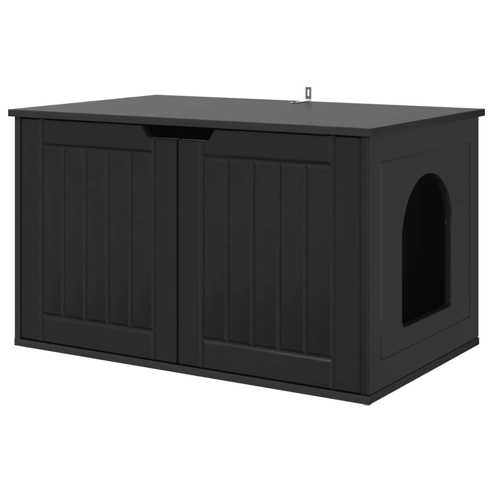 Vidaxxl maison pour chat noir 85 x 55 x 50,5 cm bois traité