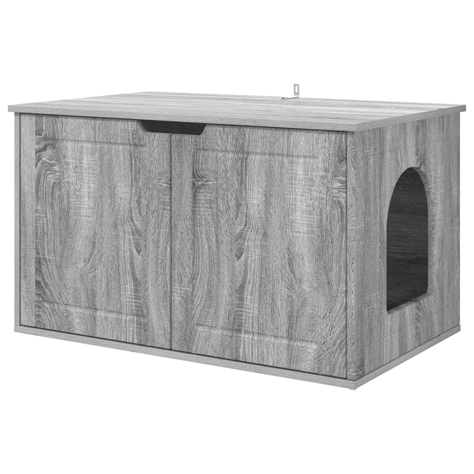Vidaxl maison pour chat gris sonoma 85 x 55 x 50,5 cm bois fini