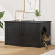 Vidaxxl maison pour chat noir 85 x 55 x 50,5 cm bois traité