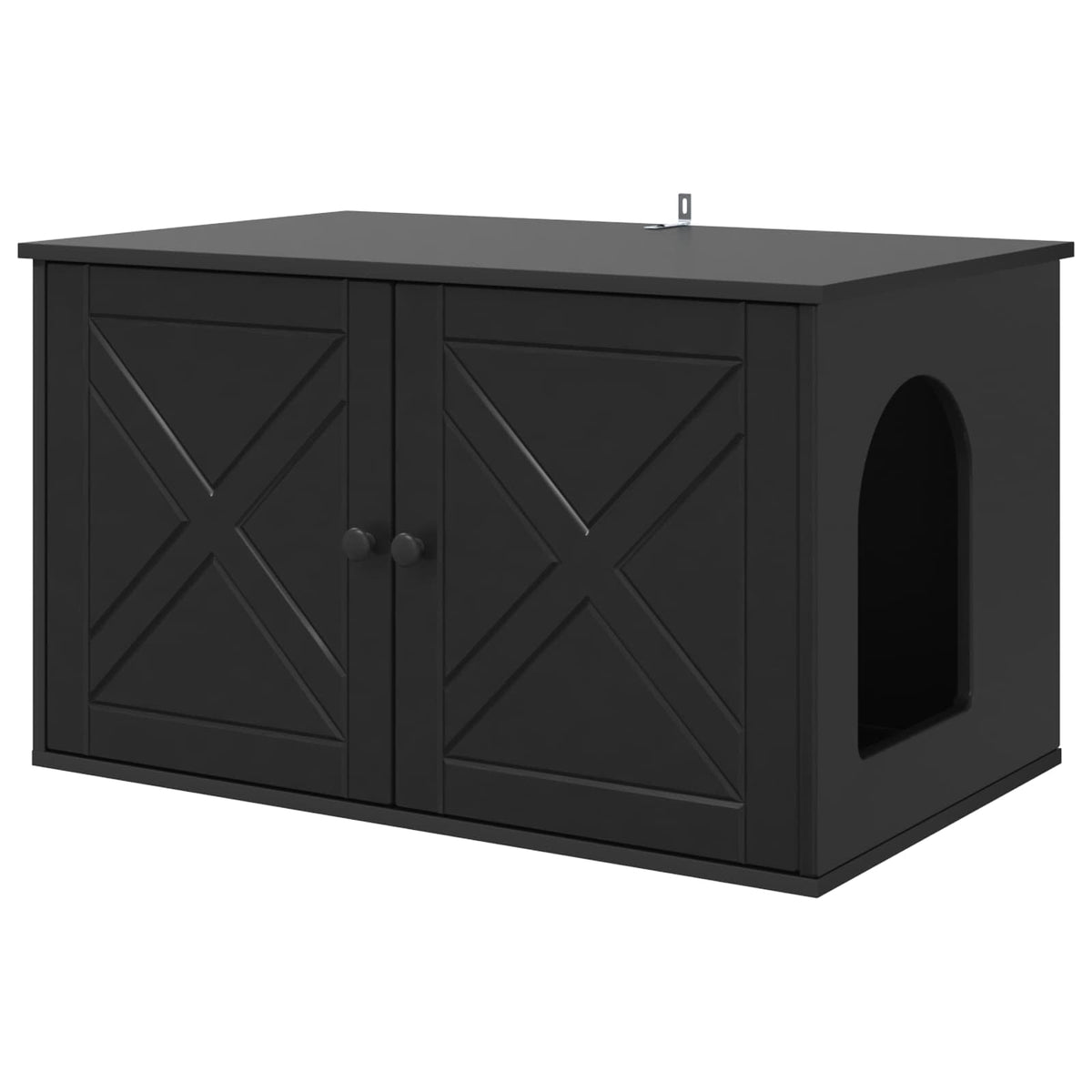 Vidaxxl maison pour chat noir 85 x 55 x 50,5 cm bois traité