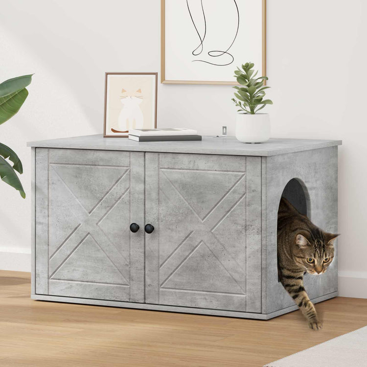 Vidaxx maison pour chat béton 85 x 55 x 50 cm bois traité