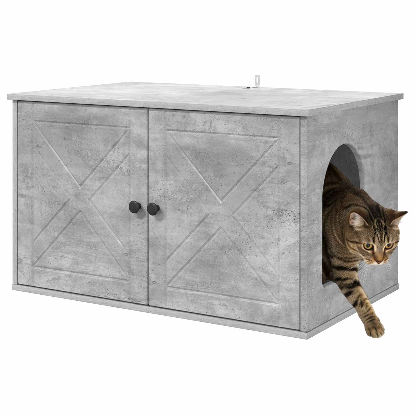Vidaxx maison pour chat béton 85 x 55 x 50 cm bois traité