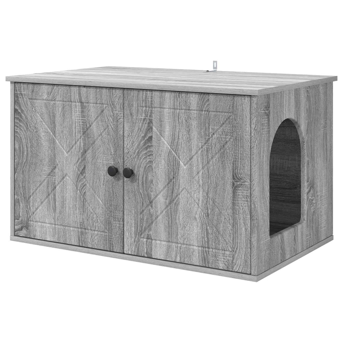 Vidaxl maison pour chat gris sonoma 85 x 55 x 50 cm bois travaillé