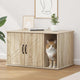 Vidaxl maison pour chat sonoma 85 x 55 x 50 cm bois travaillé