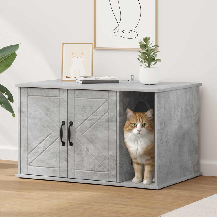 Vidaxx maison pour chat béton 85 x 55 x 50 cm bois traité