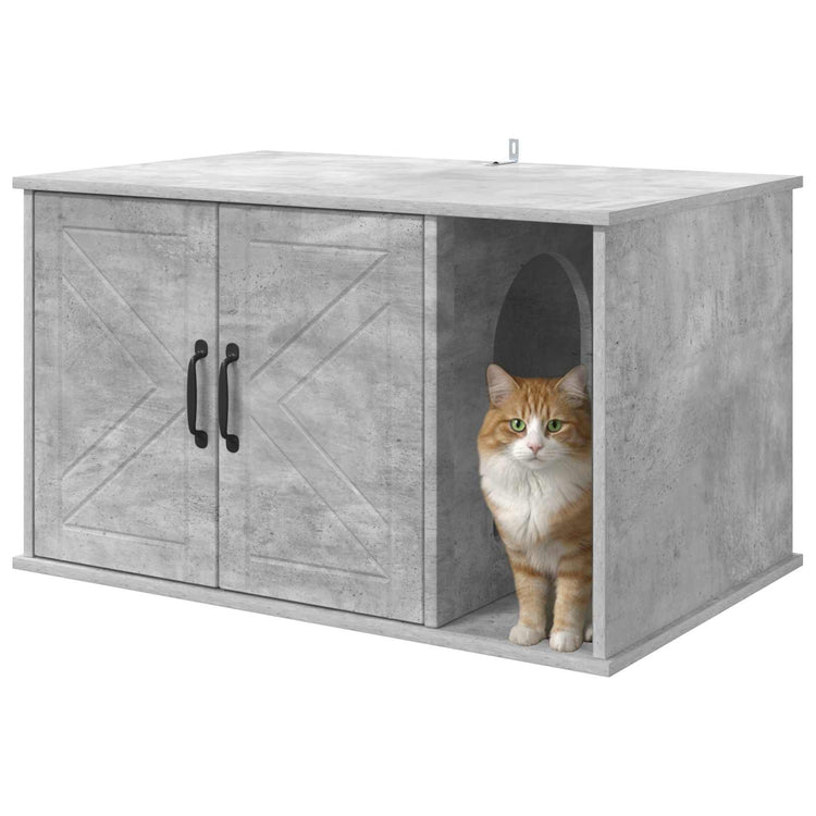 Vidaxx maison pour chat béton 85 x 55 x 50 cm bois traité