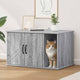 Vidaxl maison pour chat gris sonoma 85 x 55 x 50 cm bois travaillé