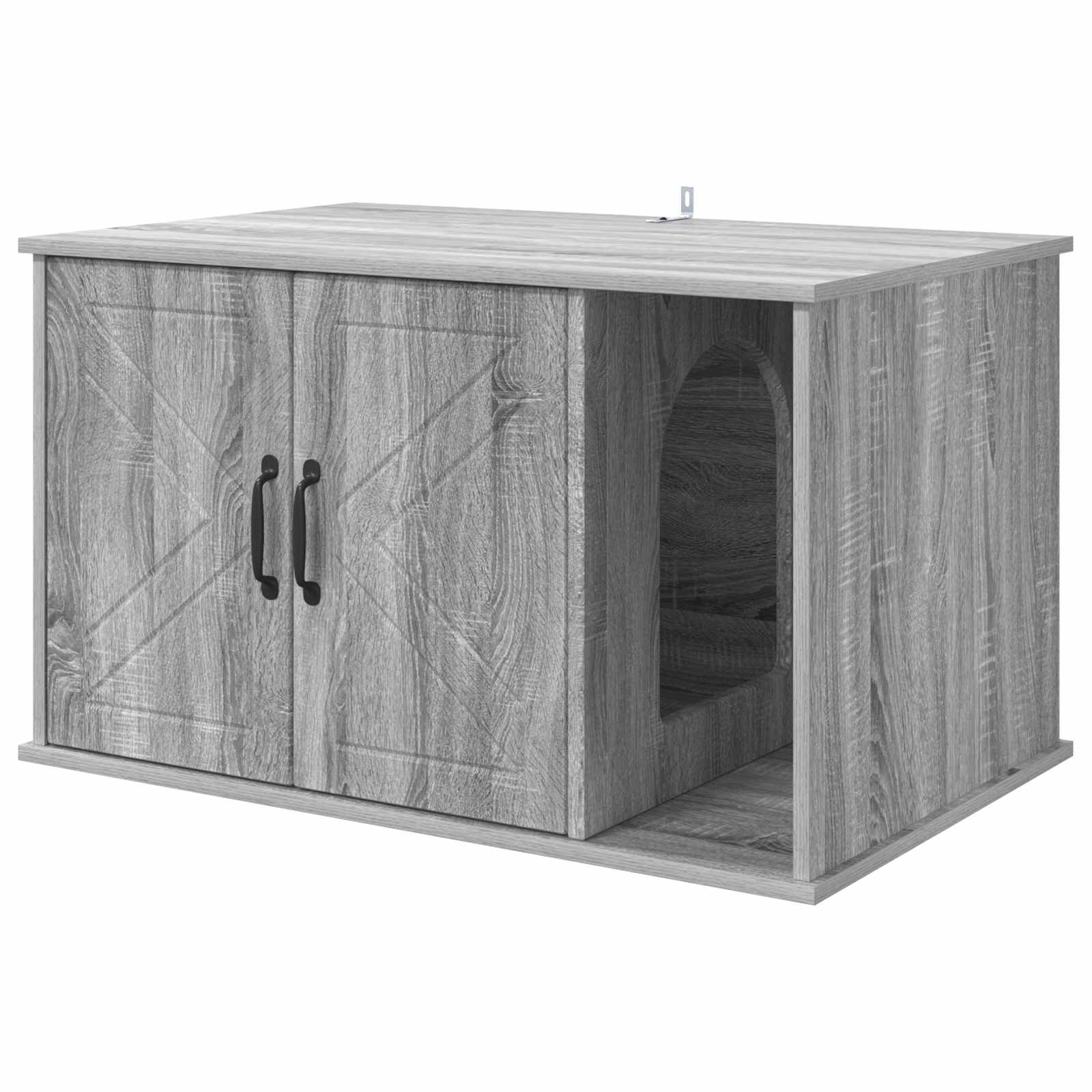 Vidaxl maison pour chat gris sonoma 85 x 55 x 50 cm bois travaillé