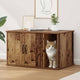 Vidaxxl maison pour chat vieux bois 85 x 55 x 50 cm bois traité