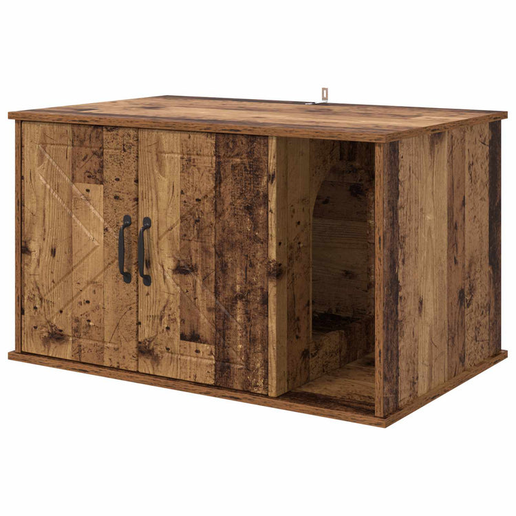 Vidaxxl maison pour chat vieux bois 85 x 55 x 50 cm bois traité