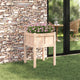 Vidaxx pot de fleur de jardin naturel 50 x 50 x 70 cm bois de pin massif