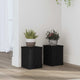 Vidaxxl support pour plantes 2 pcs chêne noir 15 x 15 x 20 cm bois d'ingénierie