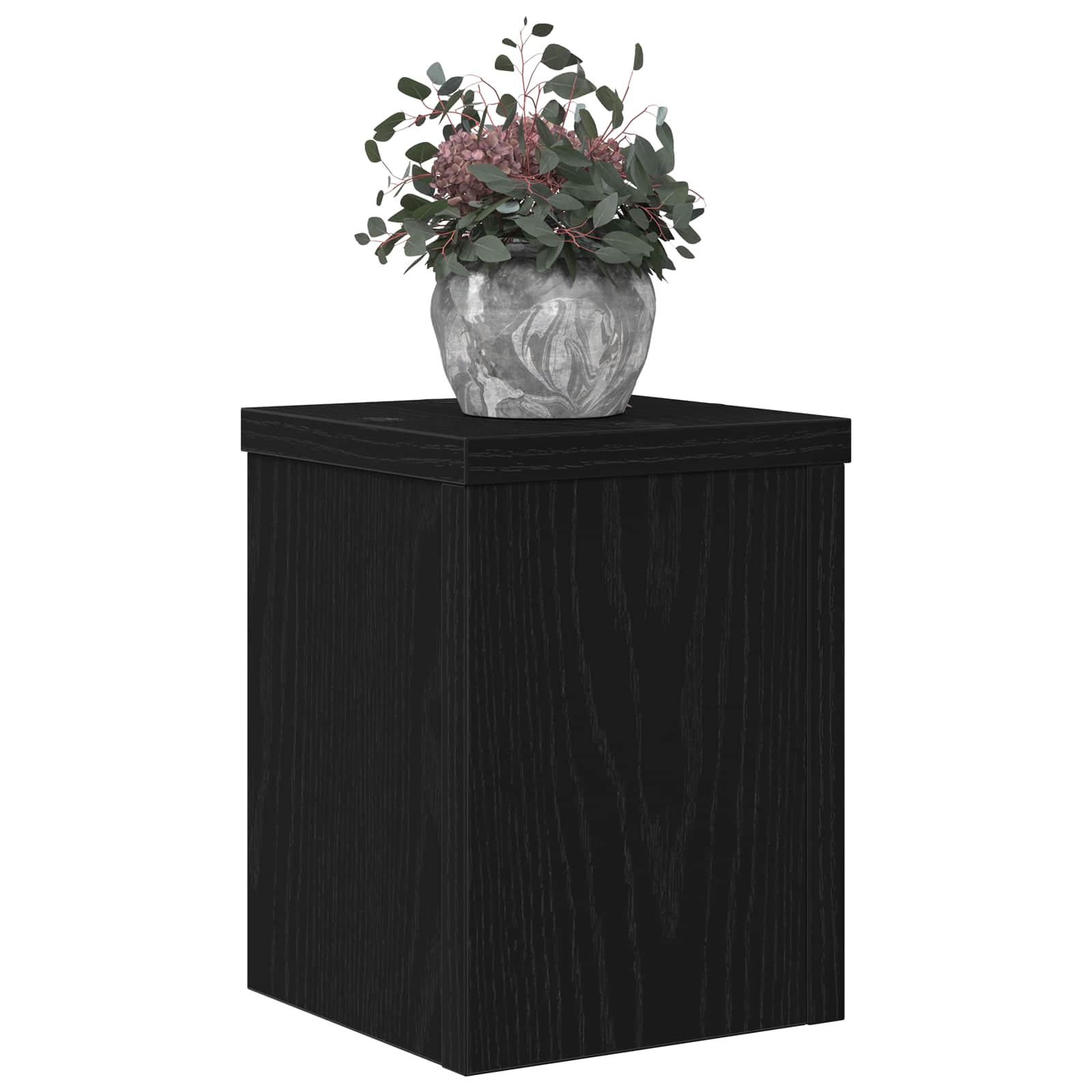 Vidaxxl support pour plantes 2 pcs chêne noir 15 x 15 x 20 cm bois d'ingénierie