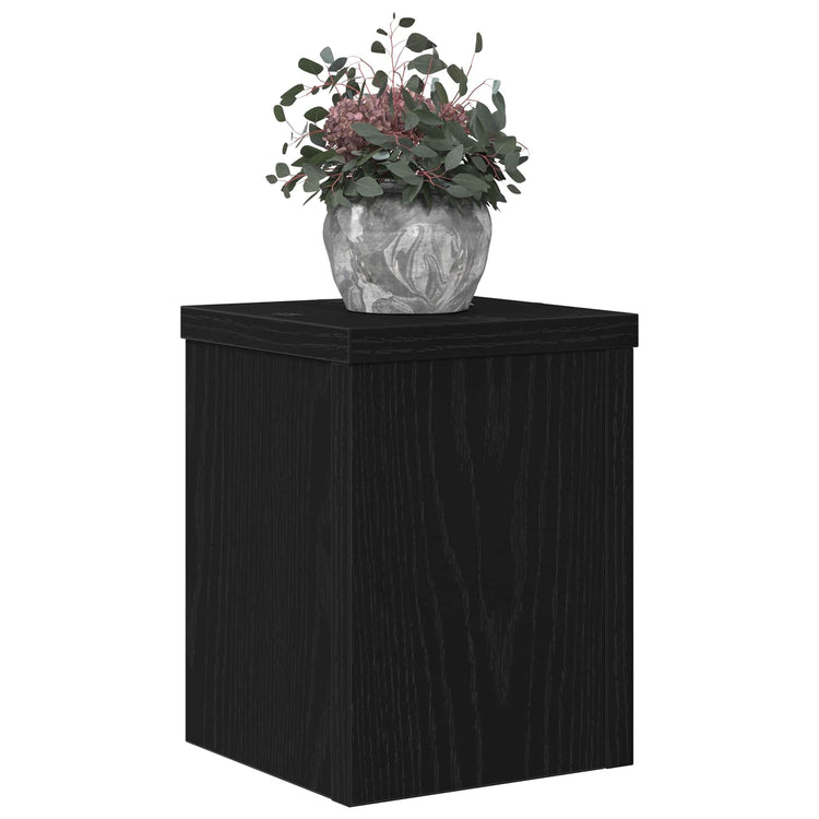 Vidaxxl support pour plantes 2 pcs chêne noir 15 x 15 x 20 cm bois d'ingénierie