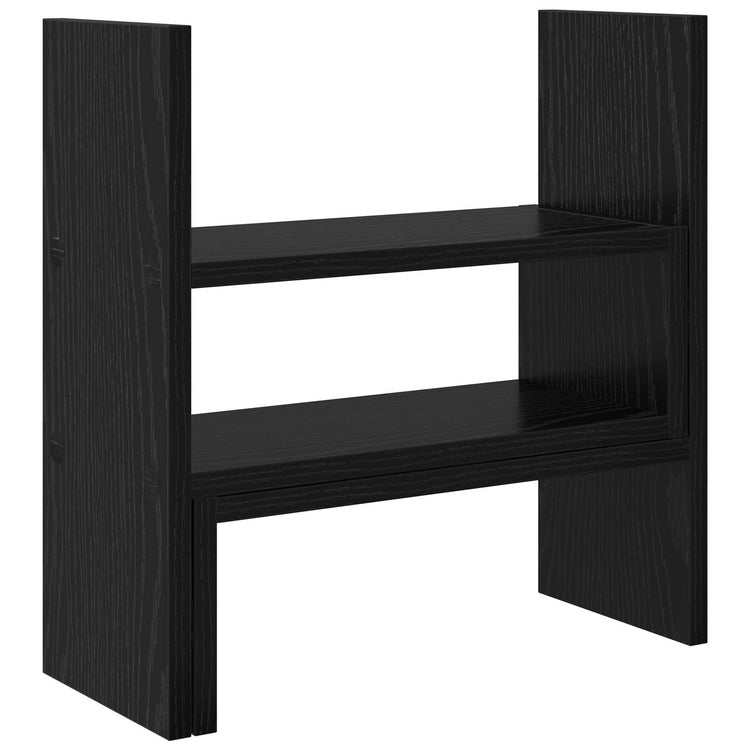 Vidaxxl support de bureau pour moniteur chêne noir 40 x 17 x 41 cm bois fini