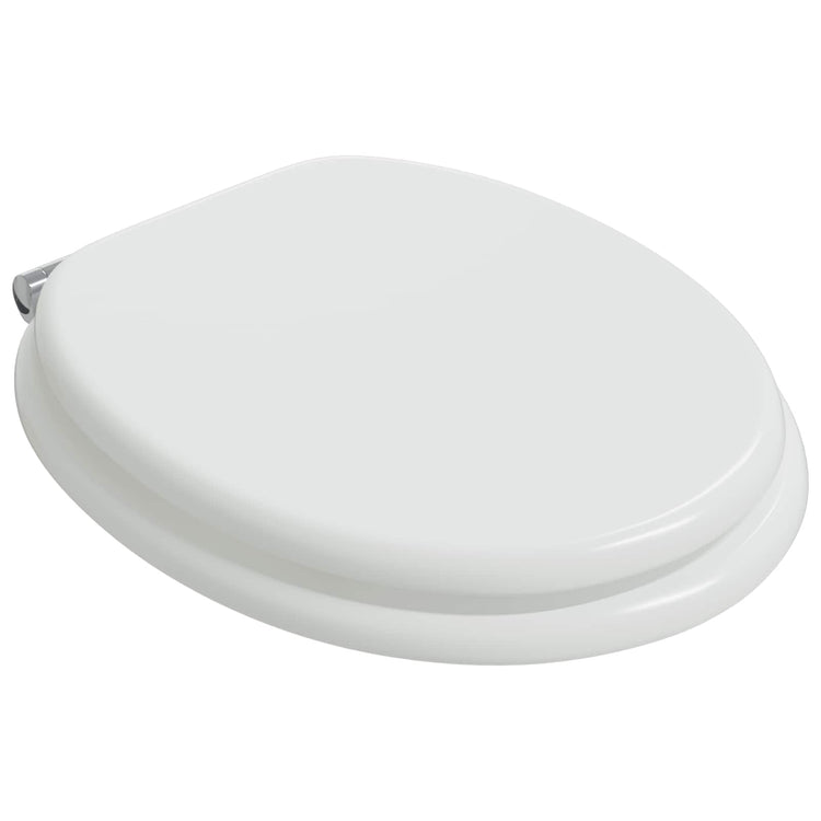 Vidaxx abattant de toilette à fermeture douce 2 pcs blanc 44 x 38 cm panneau MDF