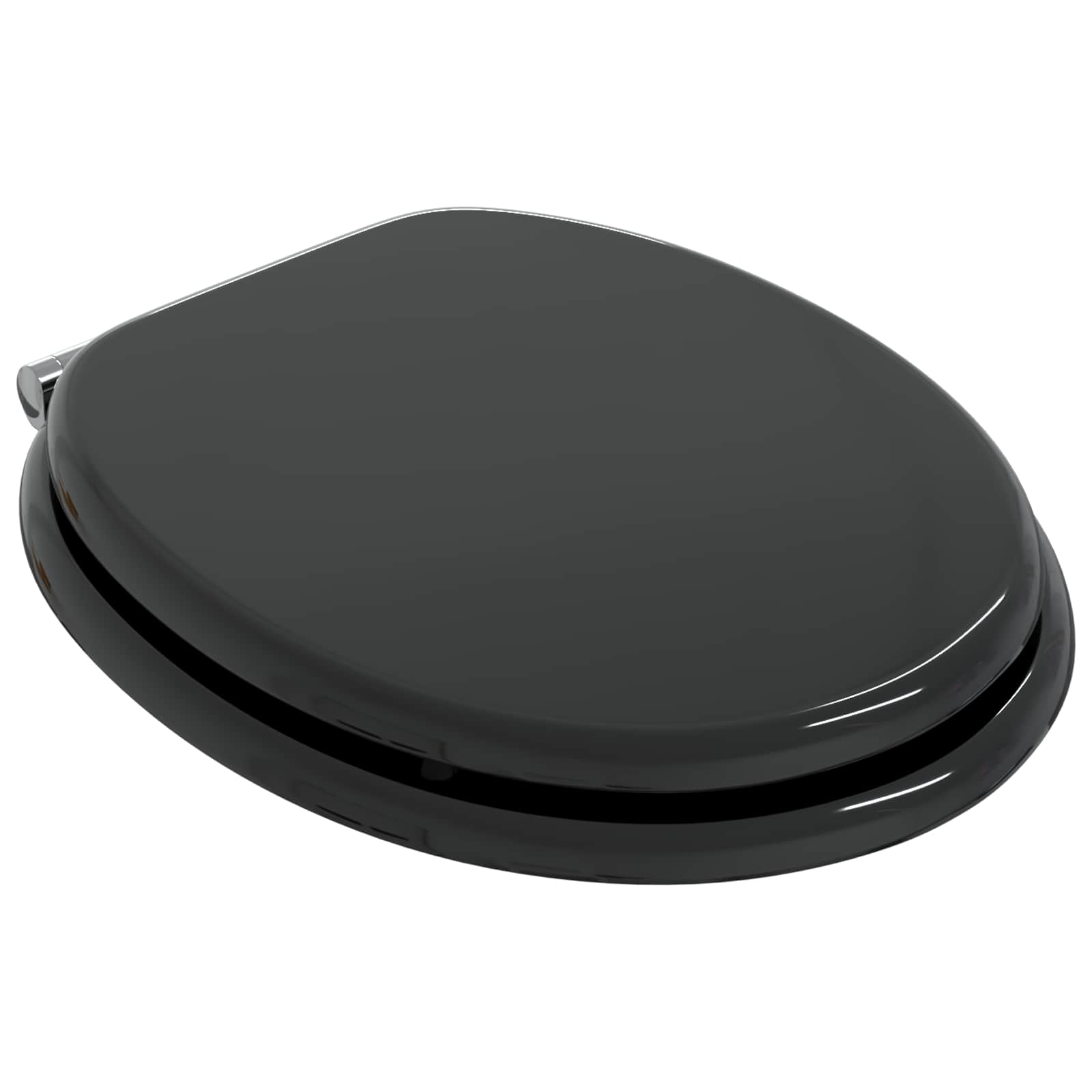 Vidaxx abattant de toilette à fermeture douce 2 pcs noir 44 x 38 cm panneau MDF