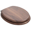 Vidaxx abattant de toilette à fermeture douce 2 pcs marron 44 x 38 cm panneau MDF
