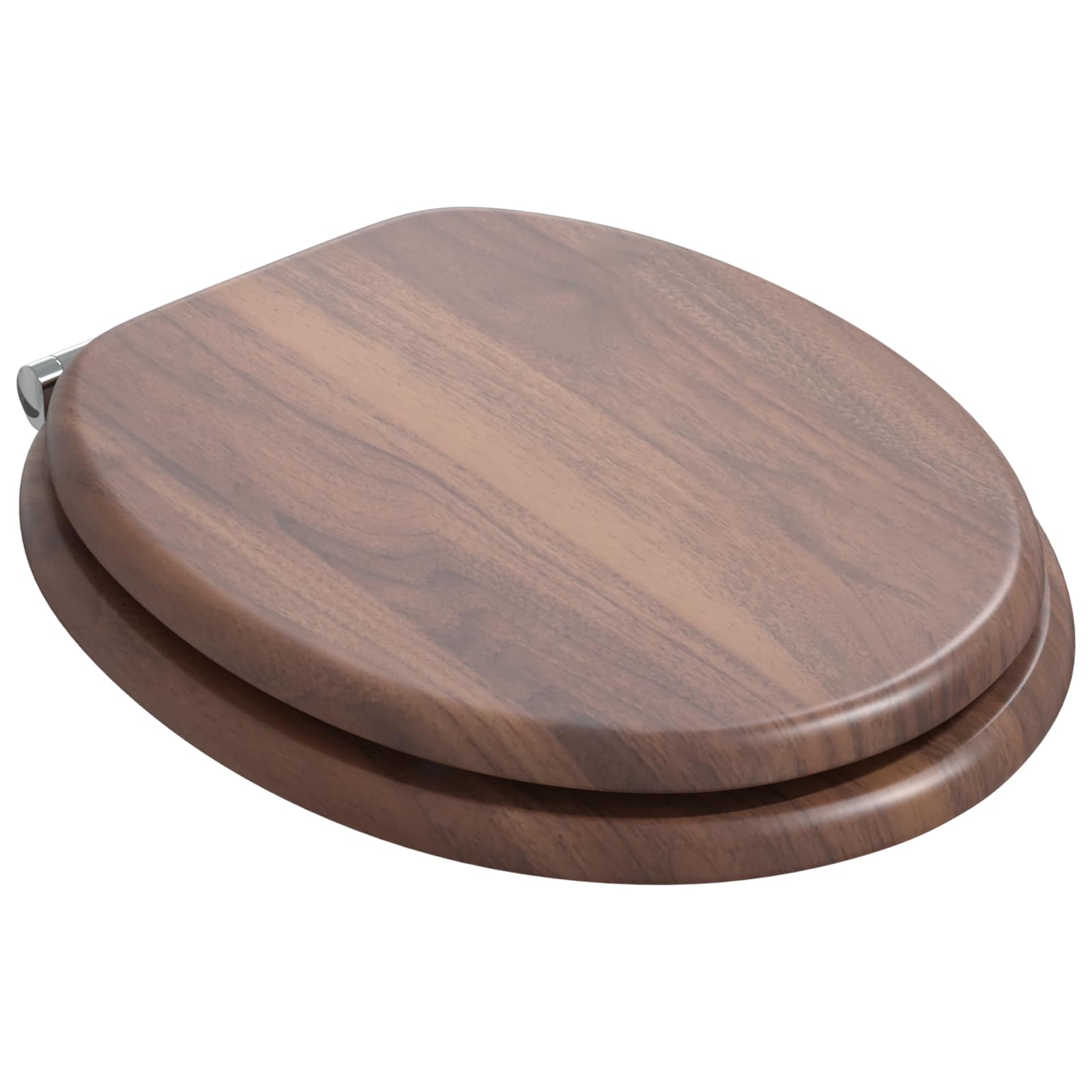 Vidaxx abattant de toilette à fermeture douce 2 pcs marron 44 x 38 cm panneau MDF