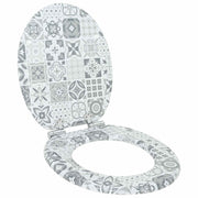 VidaXL abattant de toilette à fermeture douce 2 pcs porcelaine bleue et blanche 44 x 38 cm - afbeelding 3