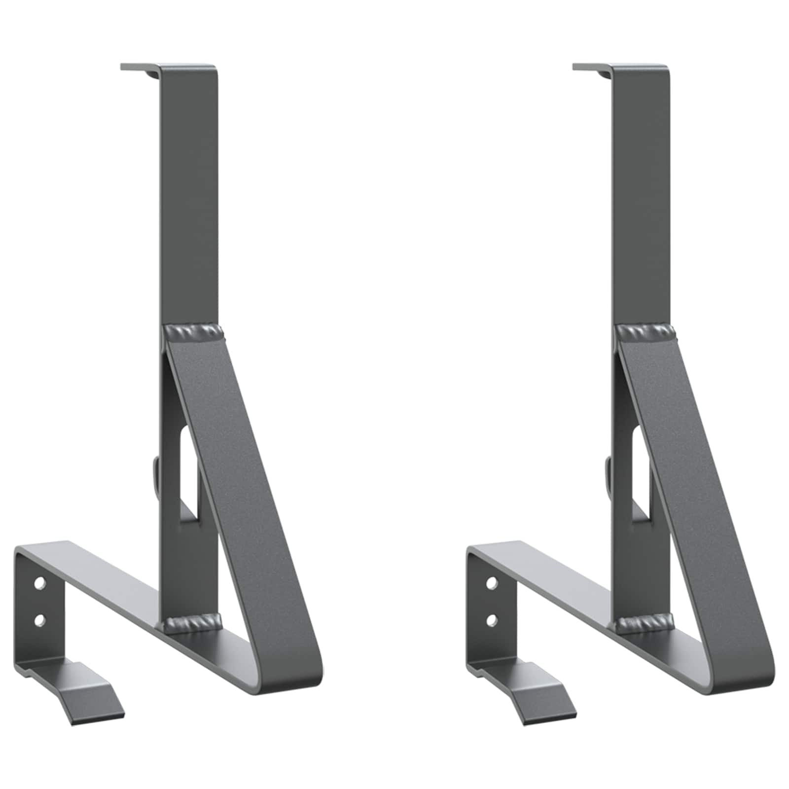 VidaXL support de protection contre la neige 2 pcs anthracite 29,5 x 3 x 34,5 cm acier