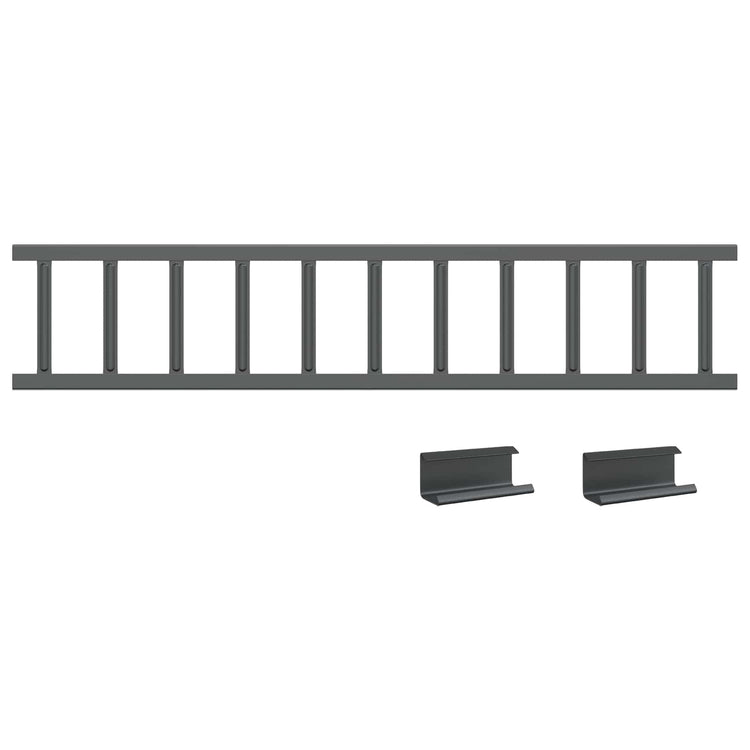 Vidaxx support de neige de toit anthracite 100 x 2,5 x 20 cm acier