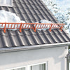 Vidaxxl support de protection contre la neige 2 pcs rouge 29,5 x 3 x 34,5 cm acier