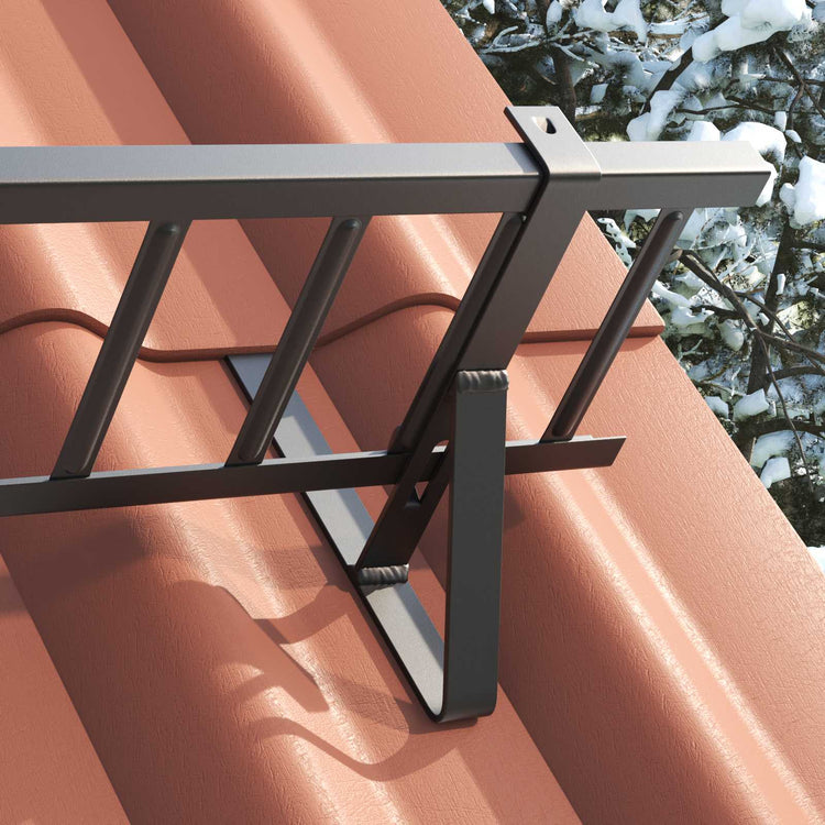 Vidaxx support de protection contre la neige noir 29,5 x 3 x 34,5 cm en acier