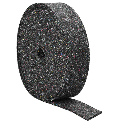 Vidaxl rouleau en caoutchouc noir 2000 x 10 x 0,6 cm caoutchouc